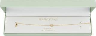 Argento Vivo Cubic Zirconia Flower Bracelet in Gold at Nordstrom Rack