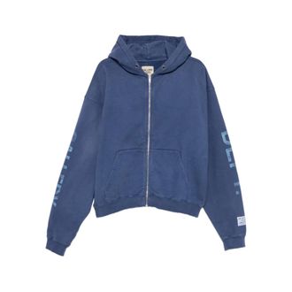Gallery Dept. Zip-throughs, male, Blue, Size: XL Logo-print Zip-fastening Hoodie