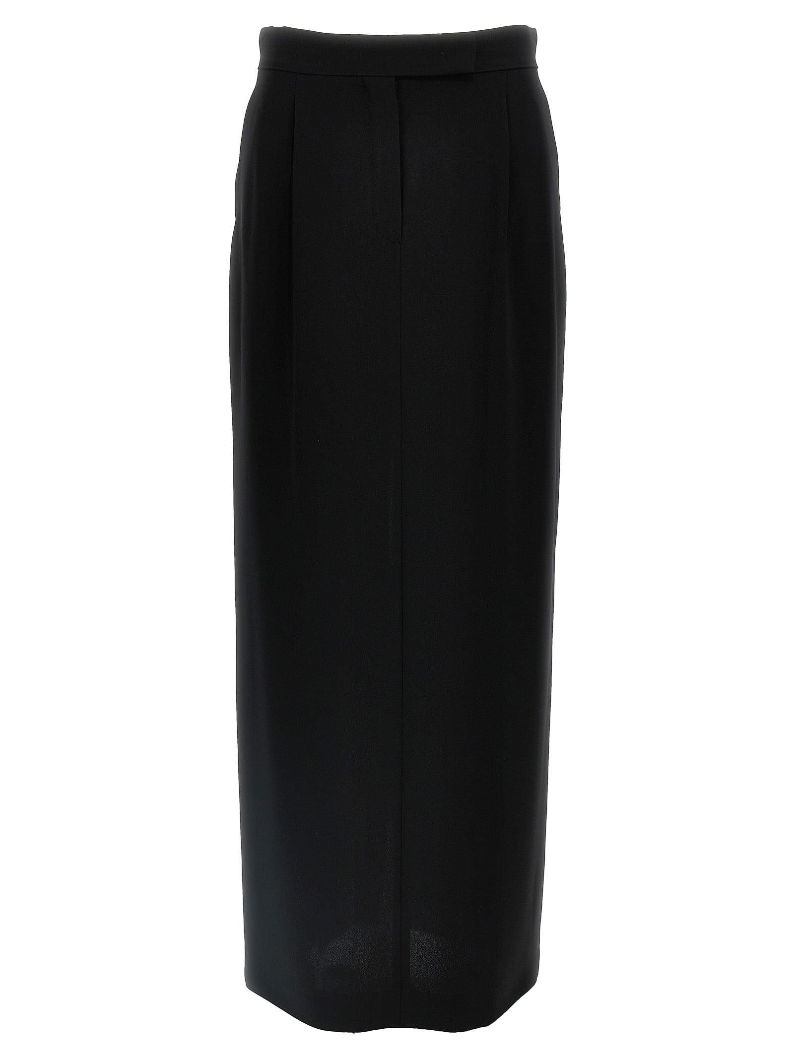 スカート SELF PORTRAIT Women Mid Skirts 074SKBBLACK Black Textured Knit Mini Skirt – self-portrait