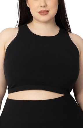 Kindred Bravely Busty Sublime Maternity & Nursing Longline Bra Top in Black at Nordstrom, Size X-Large G