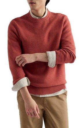 Seasalt Cornwall Mizzen Organic Cotton Crewneck Sweater in Dusty Copper at Nordstrom, Size Xx-Large