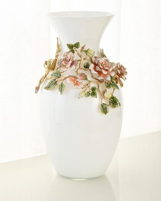 Jay Strongwater Rose Grand Vase