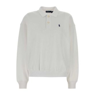 Polo Ralph Lauren Polo shirt van katoenmix - Dames - Tops - Wit - Maat: L Katoen