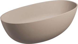 Omnires Omnires Shell M+ - Ba&ntilde;era Exenta, 160x75 Cm, Beige Mate Shellwwdb