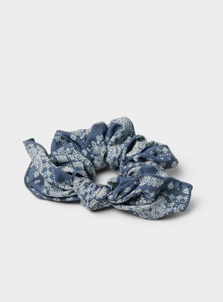 Simons Womens Paisley pattern bow scrunchie