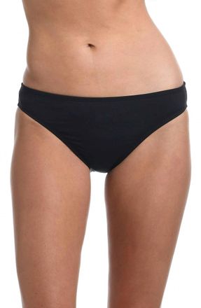 La Blanca Solid Hipster Bikini Swimsuit Bottom In Black