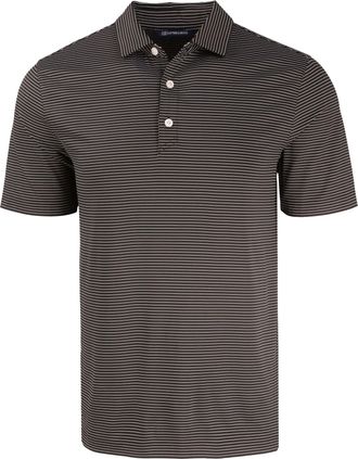 Cutter & Buck Forge Eco Fine Line Stripe Stretch Recycled Mens Polo