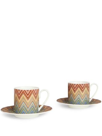 Missoni Home Set da caffè Zig Zag Jarris - Rosso