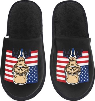 Generic Home Slippers U.S. President Joe Biden Smiles Contemptuously Slippers Soft Unisex House Slipper For Bathroom Hotel Women L