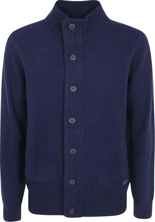 Barbour Essential Patch Zip Through - Knitwear - Hombre - Azul - XL