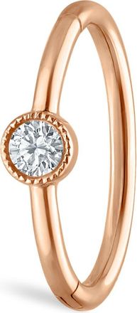 Maria Tash Scalloped Diamond Clicker Earring in Rose Gold at Nordstrom, Size 6.5 Mm