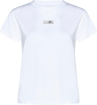 Maison Margiela Logo Patch Crew Neck T-shirt