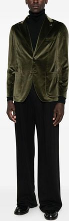 Tagliatore Tagliatore Velvet Jacket With Peak Lapels