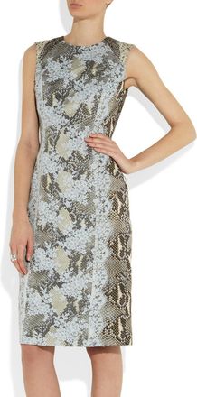 Erdem python print and lace sleeveless dress Size S