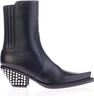 Giuseppe Zanotti Texan Ankle Boots In Black Leather