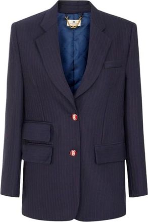 Elisabetta Franchi Donna, Giacche, Blu, XS, new