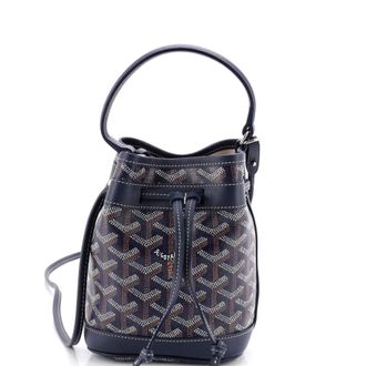 Goyard Petit Flot Bucket Bag Coated Canvas Mini
