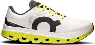 On Mens Cloudflow 5 Sneakers In White/lime