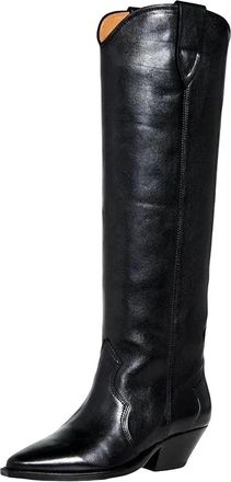 Generic Womens Chunky Heel Platform Knight Boots Belt Buckle Long Shoes