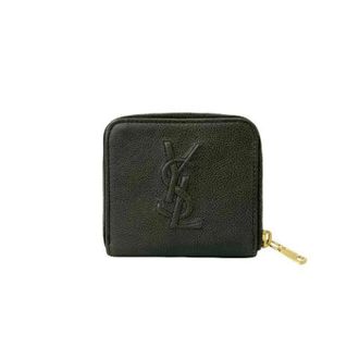 Saint Laurent Pre-owned Wallets, female, Gray, Size: ONE SIZE Pre-owned Leather Wallet