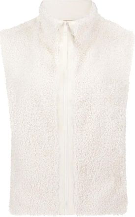 Betty & Co Jassen, Dames, Beige, 2Xl, Vest van imitatiebont met zakken