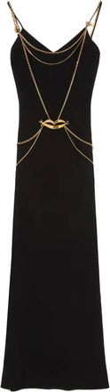 Pucci Maxi-jurk met ketting - Zwart