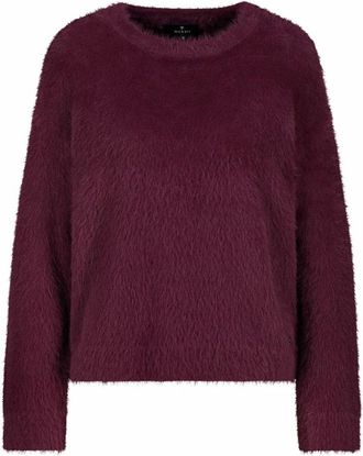 Monari Trui met ronde hals - Dames - Truien - Paars - Maat: 2XL