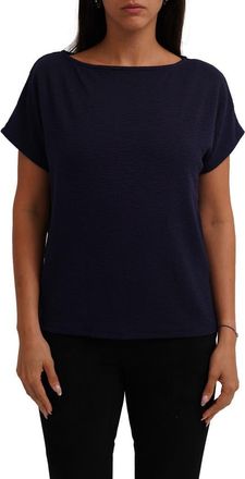 Cyrus Textured Boat Neck Top in Eclipse at Nordstrom Rack, Size X-Large