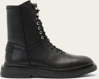 AllSaints Escher Lace Up Leather Boots