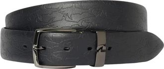 Paul & Shark Leather Buckle Belt - Heren - Riemen - Blauw - 95 CM - Leer - Accessoires