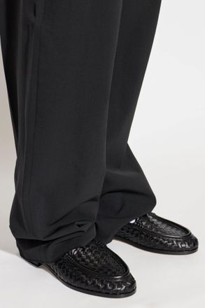 Bottega Veneta Silenzio Loafers Shoes, Mens, Black