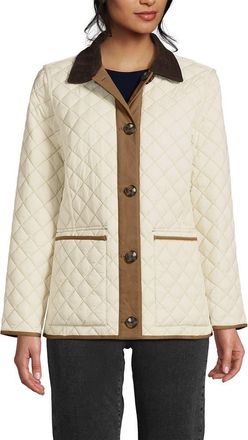 Lands End Reversible Barn Quilted Jacket in Honey Beige/ivory Pearl at Nordstrom, Size X-Large P