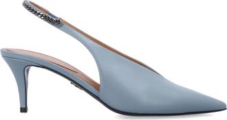 Stella McCartney Falabella Slingback 65 - Dames - Pumps - Blauw - 38 1/2 EU - Polyester - Schoenen