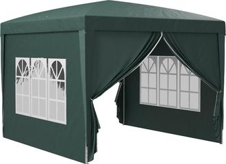 OUTSUNNY Carpa plegable 295x295x258 cm verde