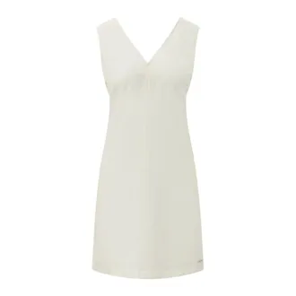 Calvin Klein Short Dresses, female, White, Size: 2XS Textured Shine Mini Dress