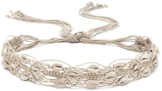 Lascana Tailleng&uuml;rtel LASCANA Bindeg&uuml;rtel, Damen, weiss (natur, naturwei&szlig;), Kunstfaser, Flechtoptik, G&uuml;rtel Tailleng&uuml;rtel, mit Muscheln, Schmuckg&uuml;rtel, G&uuml;rtel