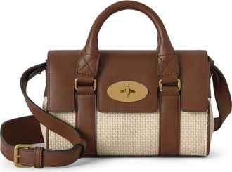 Mulberry Mini Bayswater in Ecru-Bright Oak at Nordstrom