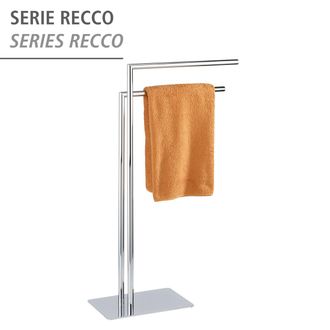 WENKO Recco Toallero De Acero Inoxidable Moderno Y Funcional