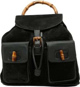 Gucci Black Leather Backpack (Pre-Owned)
