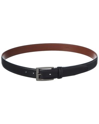 Brooks Brothers Feather Edge Textured Leather Belt