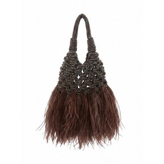 Hibourama Bags Vannifique Mini Plumes - Dames - Tassen - Grijs - Maat: ONE Size
