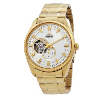 Orient Contemporary Semi Skeleton Automatic White Dial Mens Watch RA-AR0007S10B