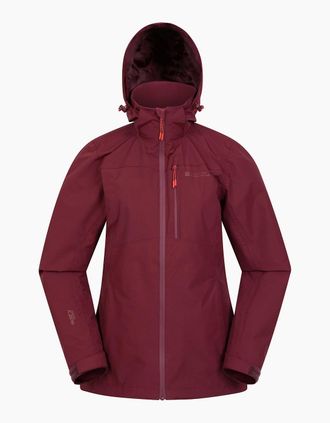 Mountain Warehouse Womens Mountain Warehouse Womens/Ladies Rainforest II Extreme Waterproof Jacket - Red - Size: 12