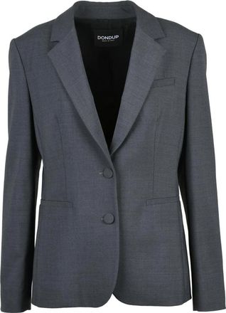 Dondup Blazer Sfiancato - Dames - Blazers - Grijs - XL - Wol - Jassen