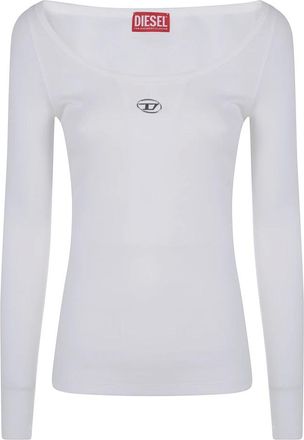 Diesel Tops, Dames, Wit, L, Katoen, T-Bal-Od Top