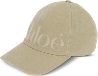 Chloé Cappello da baseball con logo - Toni neutri