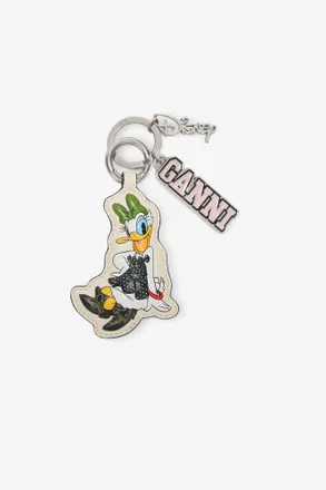 Ganni x Disney Daisy Duck White Keyring Size One