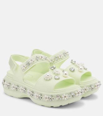 Simone Rocha x Crocs embellished platform sandals