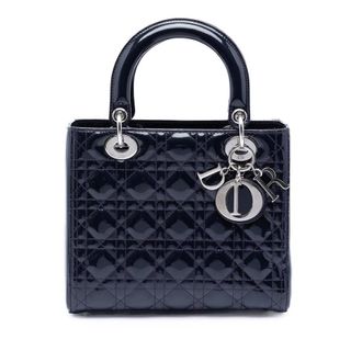 Dior Pre-owned Dior Medium Patent Cannage Lady Dior Ladies G5L8P3L6VZ2SLANA
