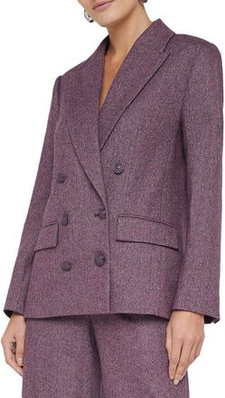 L'agence Colin Double Breasted Wool Blazer